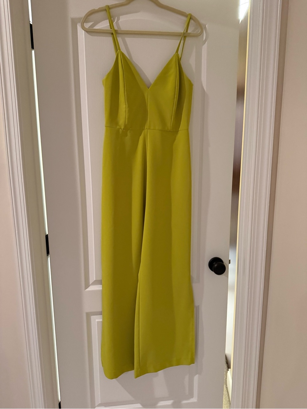 Nookie Lime Spaghetti-Strap Wide-Leg Jumpsuit